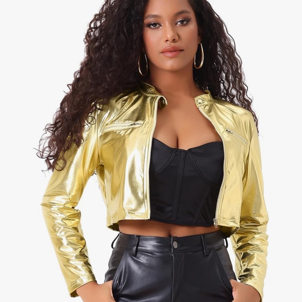 Cropped Gold Jacket